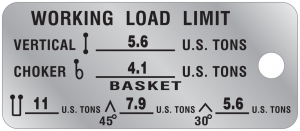 Peerless  Metal I.D. Tags for Slings